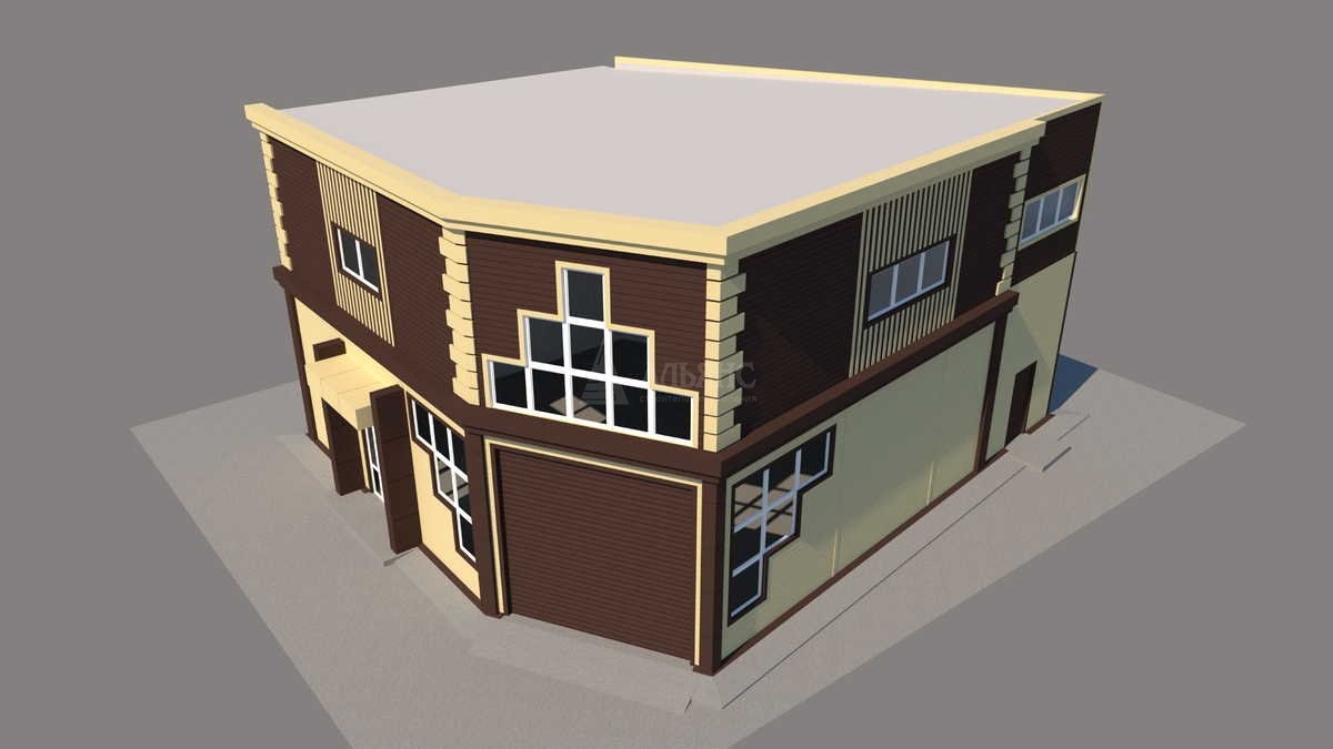 3D визуализация Склад-ангар из сэндвич-панелей - фото 16