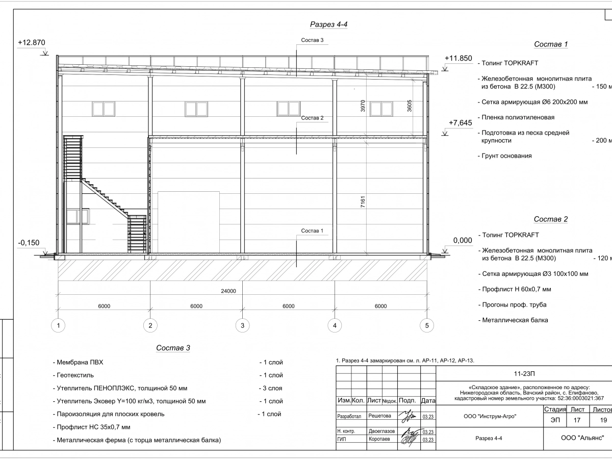 Планировка Склад из сэндвич-панелей -  фото 9
