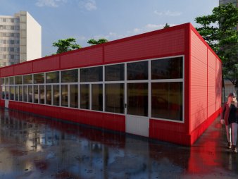 Проект павильона из сэндвич-панелей