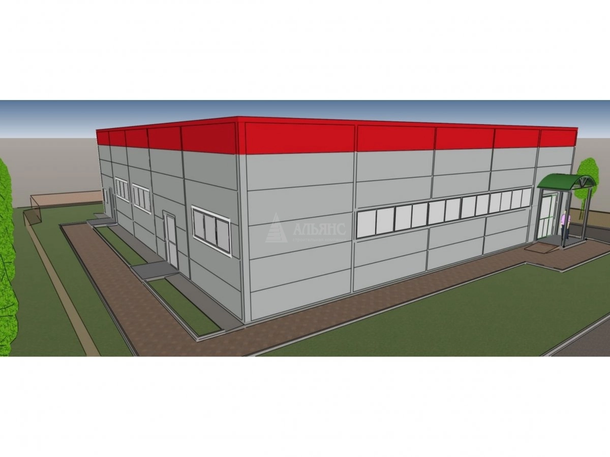 3D визуализация Магазин из сэндвич-панелей - фото 5